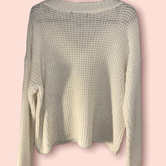 White Knitted Sweater - Picture 2 of 2